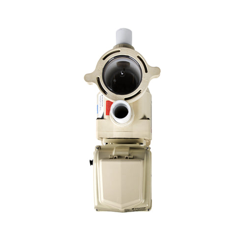 Pentair SuperFlo VST 342002 variable speed pump, rear view of the motor and keypad