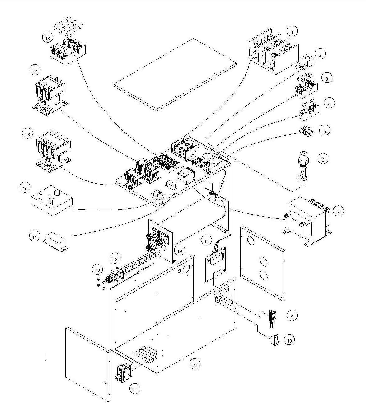 Coates 34836PHS-3 PHS Series 36 kW electric pool heater, second view