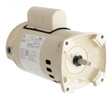 Pentair 355022S 1 HP square flange motor, side view