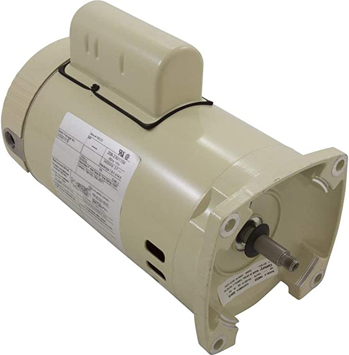 Pentair 355022S single speed 1 HP almond square flange pump motor