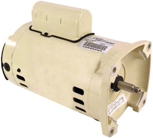 Pentair 355026S almond 2 HP single speed square flange pool pump motor, 208-230V