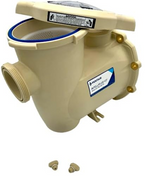 Pentair 356175Z IntelliFlo3 strainer pot kit, almond, angled view