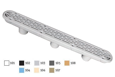 DK Gray 32" Channel Drain w/3Port Sump 32CDFL105 VGB