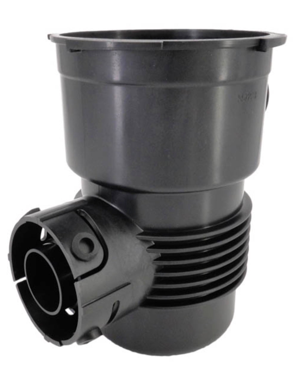 Pentair 357228 OptiFlo pump pot showing the drain plug ports