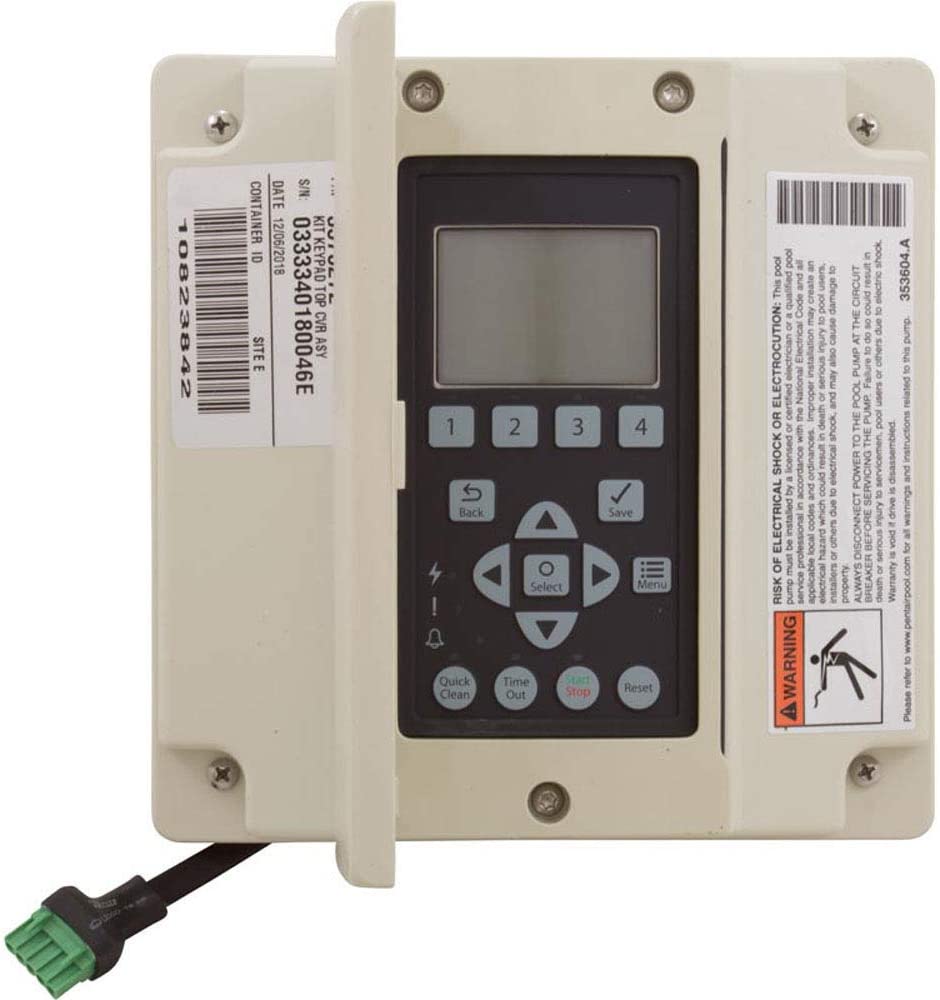 Pentair 357527Z IntelliFlo keypad assembly kit with almond cover
