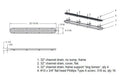 AquaStar 32in Channel Drain Flat Anti-Entrapment | 32CDFLFR105