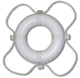 Poolstyle 20 inch white foam ring buoy, second view