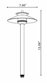 FX Luminaire FX Luminaire DelMare 20 Watt Copper Pathlight 12" Rise | 226330