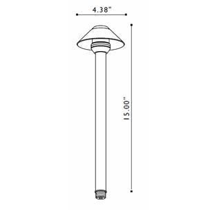 FX Luminaire FX Luminaire | BellaDonna„¢ Sedona Brown 20W Pathlight | 223137