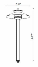 FX Luminaire FX Luminaire DelMare 20 Watt Copper Pathlight 18" Rise | 226350