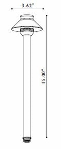 FX Luminaire FX Luminaire SaguaroPetite Copper 20 Watt Pathlight | 223630