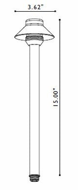 FX Luminaire FX Luminaire SaguaroPetite Copper 20 Watt Pathlight | 223630