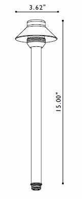 FX Luminaire FX Luminaire SaguaroPetite Bronze 20 Watt Pathlight | 223631