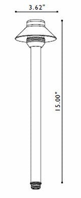 FX Luminaire FX Luminaire SaguaroPetite® Copper 20 Watt 18" | 223730