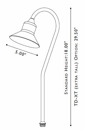 FX Luminaire FX Luminaire | TulipanoD'oro® Copper Pathlight | 223810