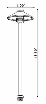 FX Luminaire FX Luminaire PiattinoVestito Copper 10 Watt Pathlight | 223410