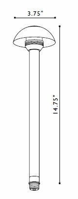 FX Luminaire FX Luminaire | PettoRisoluto® Copper 20 Watt Pathlight | 225430