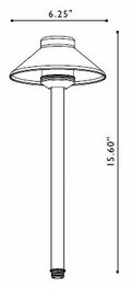 FX Luminaire FX Luminaire | DemiLite® Copper 20 Watt Pathlight with 18" Ris | 224430