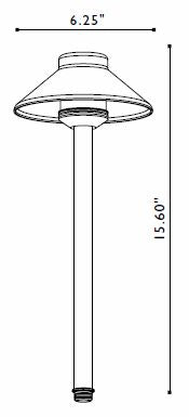 FX Luminaire FX Luminaire | DemiLite® Copper 20 Watt Pathlight with 18" Ris | 224430