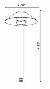 FX Luminaire FX Luminaire | CrescenteAlba® Copper 20W Pathlight | 222650