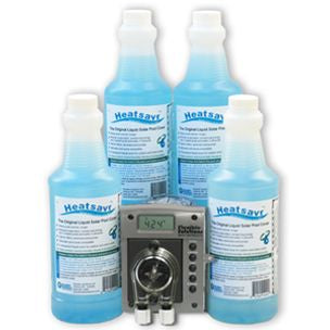 Flexible Solutions Heatsavr Liquid Solar Heating Blanket Kit (4-1L Bottles of Heatsaver & Automatic Metering System) | HS140