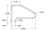 S.R. Smith 4 Bend Hand & Stair Rail 304 SS .065 Wall | DMS-101B