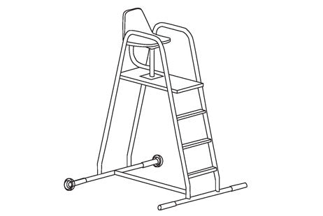 SR Smith 6' Standard Portable Lifeguard Chair | PLS-204