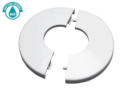 S.R. Smith Snap-Tite Plastic Escutcheon Pearl White | EP-200-PW