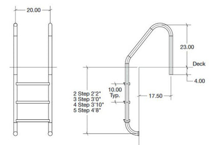 S.R. Smith Residential 4 Step Ladder with Econo Tread | RLF-24E-4C