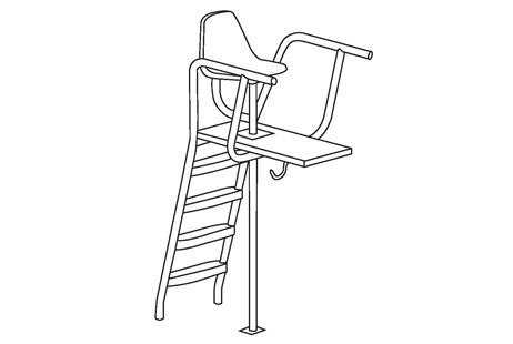 SR Smith 6' Guardian Permanent Lifeguard Chair | UMLS-101