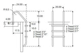 S.R. Smith Residential Economy 3 Step Ladder | VLLS-103E-SG