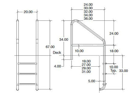 S.R. Smith Florida Rollout 3 Step Ladder with Crossbrace | 50-792S-32
