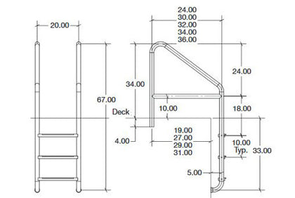 S.R. Smith Florida Rollout 3 Step Ladder with Crossbrace | 50-792S-32