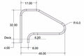 S.R. Smith Deck Mounted 4-Bend 48in Stair PC Taupe | DMS-101A-TP
