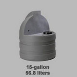 Stenner 15 Gallon STS Poly Tank White | STS15NC