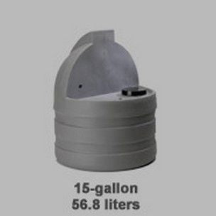 Stenner 15 Gallon STS Poly Tank White  | STS15NC