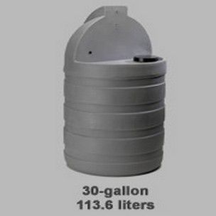 Stenner 30 Gallon STS Poly Tank UV Gray | STS30GC