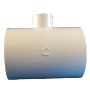 Goldline PVC Tee 2" Slip x 2" Slip x 1/2" Threaded used with Goldline Flow Switch | GXL-FLO-T