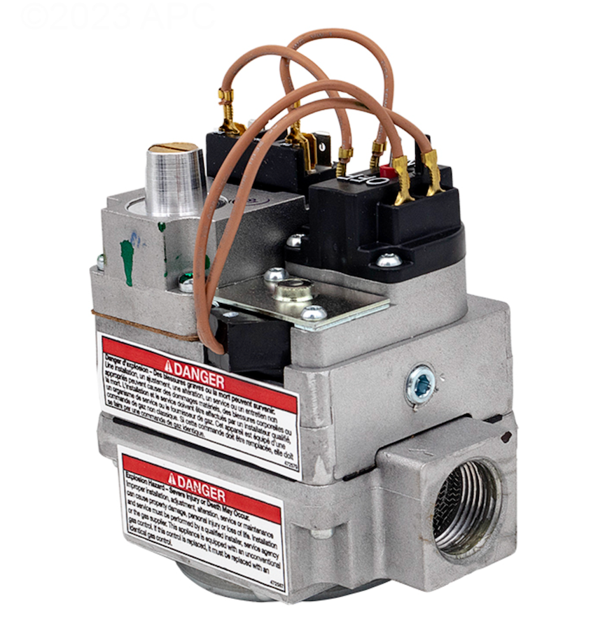 Sta-Rite 42001-0051S gas control valve, showing connections