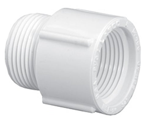 Lasco Fittings Inc .75" White MPT x FPT SCH40 PVC Riser Extender