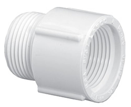 Lasco Fittings Inc .75" White MPT x FPT SCH40 PVC Riser Extender