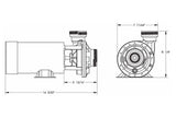 Waterway Hi-Flo Side Discharge-48-Frame 1-Speed 1.5HP 115V | 3410612-10