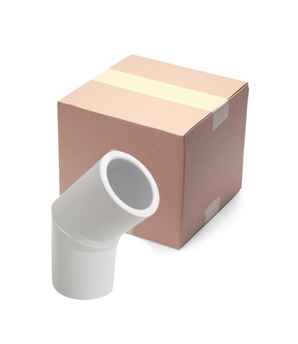 Dura 1-Inch 45-Degree Elbow, Slip x Slip, Box of 100