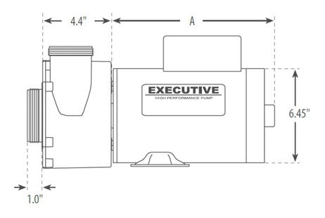 Waterway Executive 56 Frame 5HP 2" Intake 2" Discharge | 3712021-1D