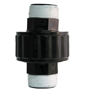 SP1480BLK 50/CS 1-1/2" UNION MALE THRD BLK