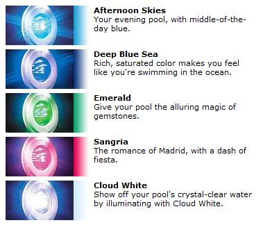 Hayward ColorLogic 4.0 Pool Light Plastic Face Rim | LED 120V 30 ft Cord | SP0527LED30