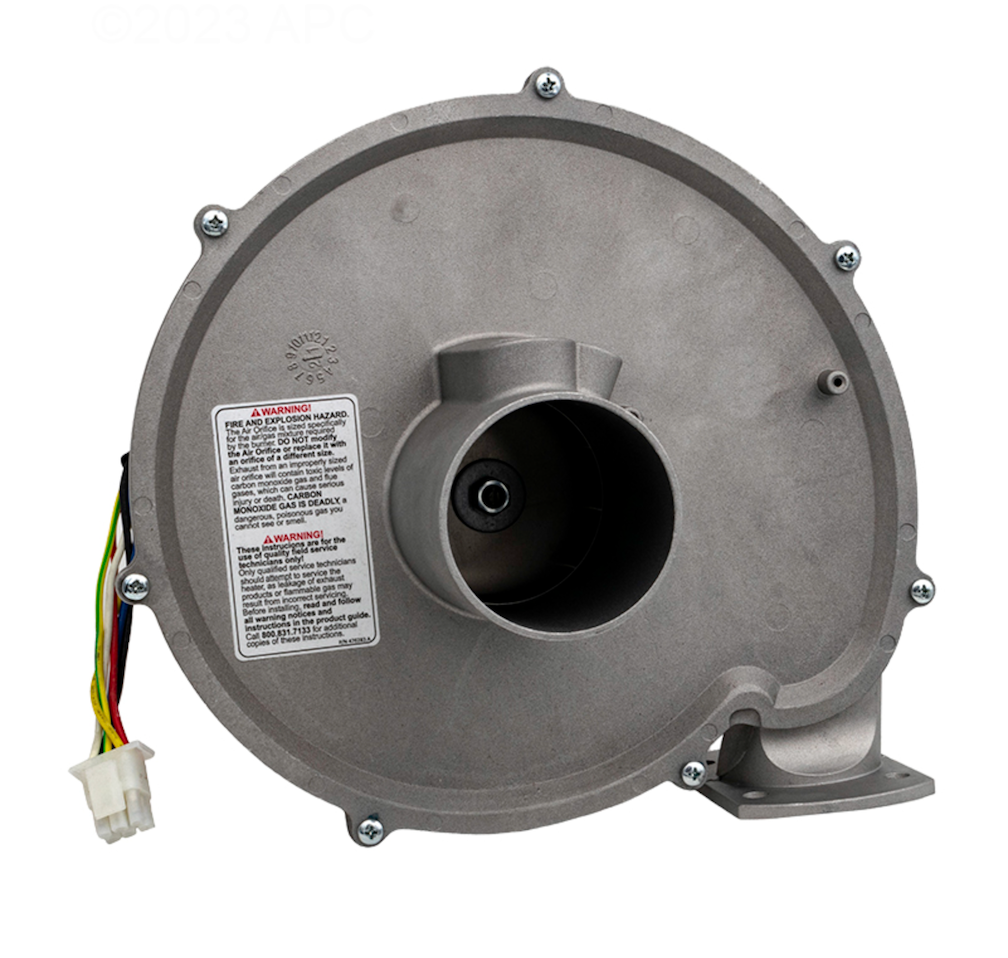 Pentair 460743 combustion blower, top view