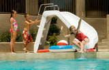 Interfab Inter Fab White Water Slide | Right Curve Blue | WWS-CRB-SS