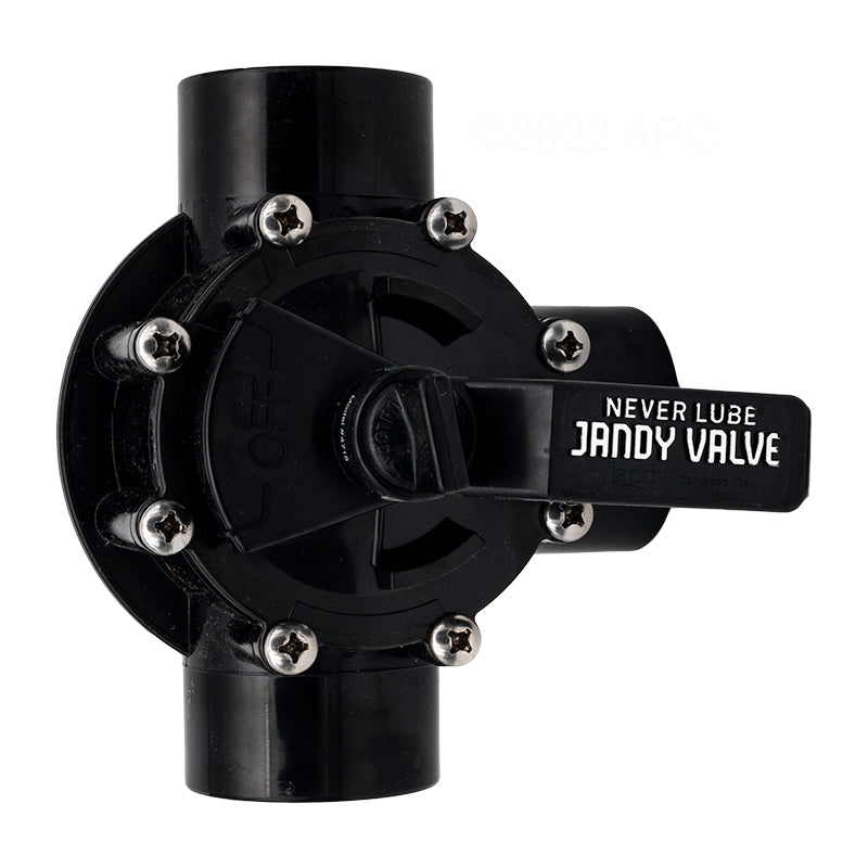 Jandy 4715 Neverlube valve showing the handle and CPVC body