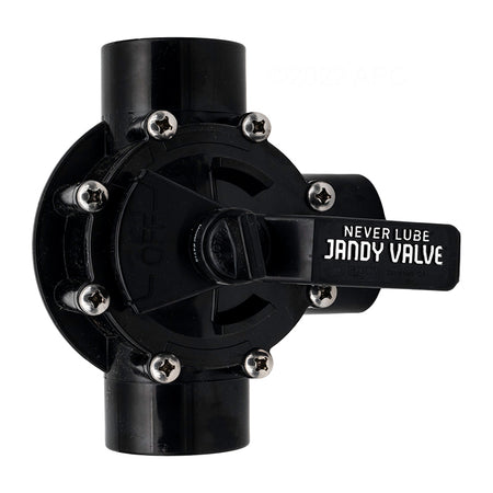 Jandy 4715 Neverlube valve showing the handle and CPVC body